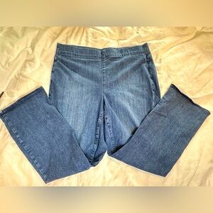 NYDJ stretch waste wide leg jeans